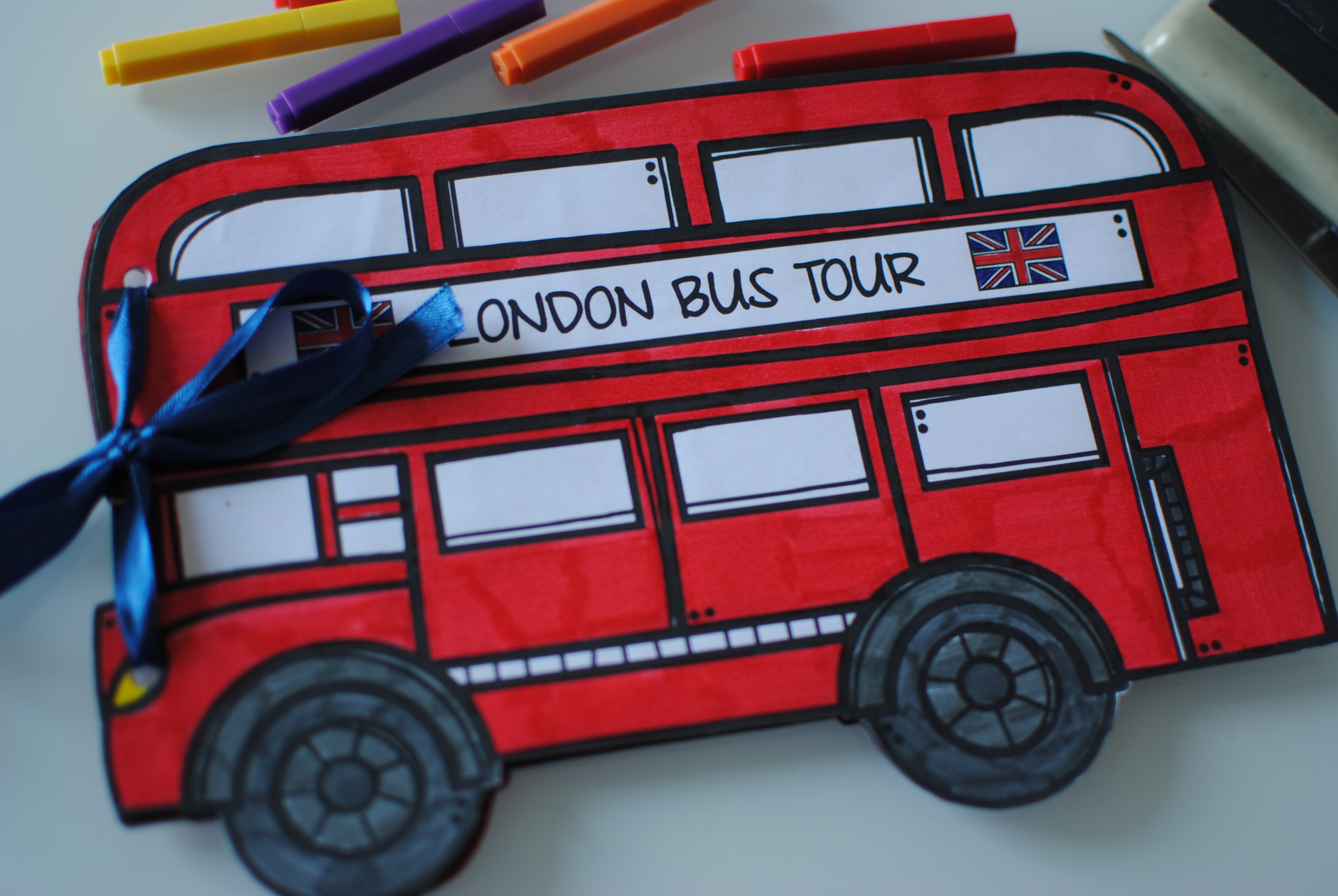 london bus tour lapbook